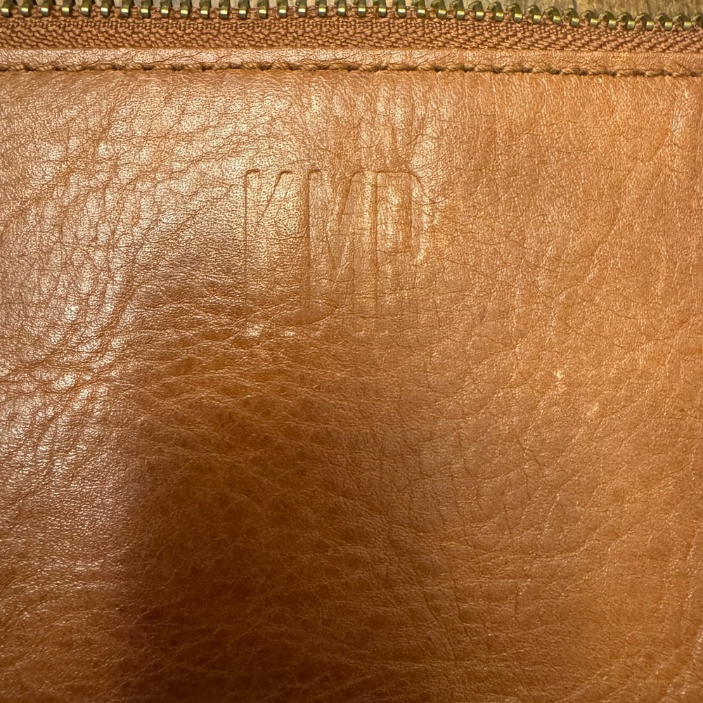 Madewell Elegant Brown Faux Leather Clutch zipper wallet - Picture 5 of 7
